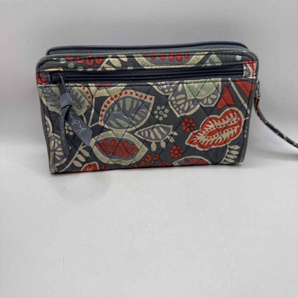 Vera Bradley Women's Floral Zip Wristlet - NOMADIC Accordian Wallet - Picture 10 of 14